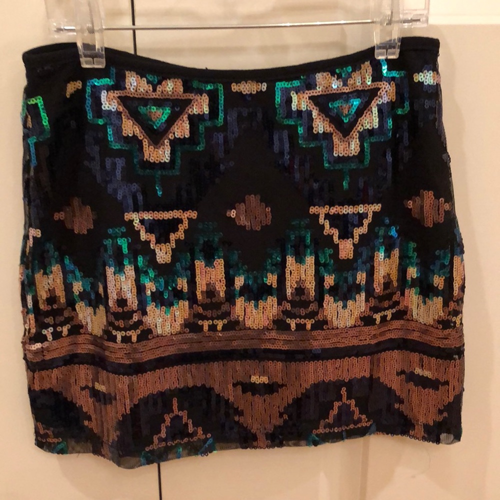 Elisa B sequin skirt